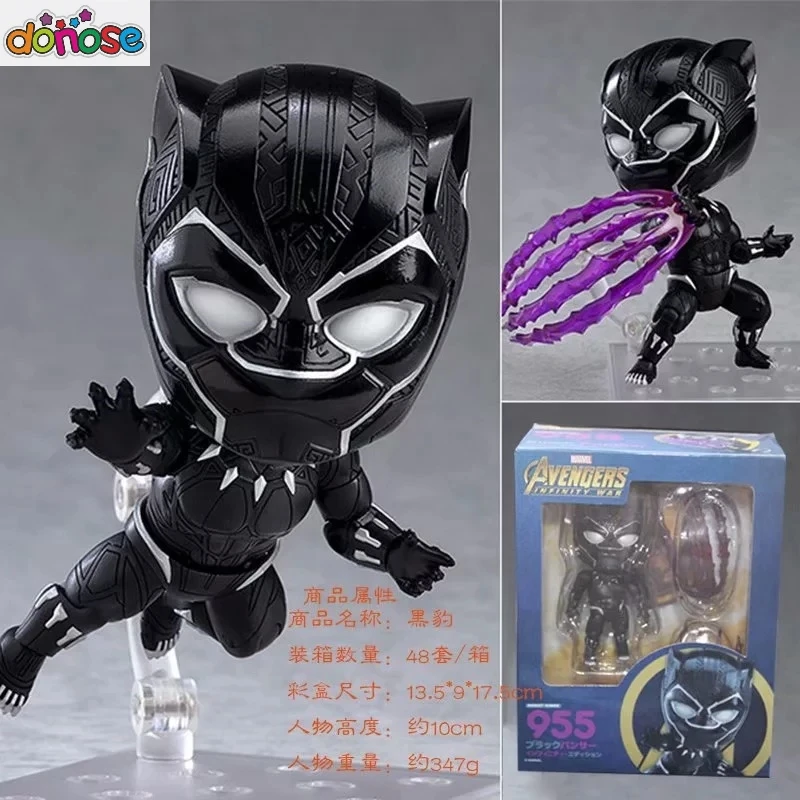Nendoroid Мстители Бесконечная война Тор Капитан Америка Железный человек Черная пантера чудо женщина Человек-паук фигурка