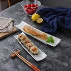 Креативная прямоугольная тарелка, суши в японском стиле, 11 дюймов, 13 дюймов, домашнее блюдо, Западная тарелка, керамическая тарелка
