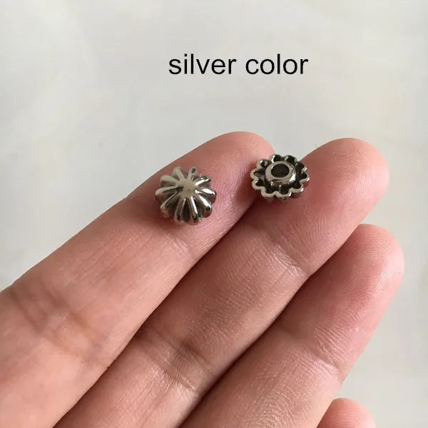 silver color 100 Наборы для ухода за кожей полукруглый Rock Спайк, 9 мм DIY заклепки Шпильки для Изделия из кожи ремень, сумки, Сапоги и ботинки для девочек, шляпа, Джинсы для женщин украшения - Цвет: silver color