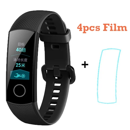 Package 1 Смарт-браслет huawei Honor Band 4, цветной фитнес-браслет Amoled, Смарт-часы, браслет с сенсорной панелью, пульсометр, Кнопка сна - Цвет: Package 1