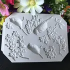 Силиконовая форма в виде птицы и цветов, форма для помадки, инструменты для украшения тортов, форма для шоколадных конфет, желе для мастики