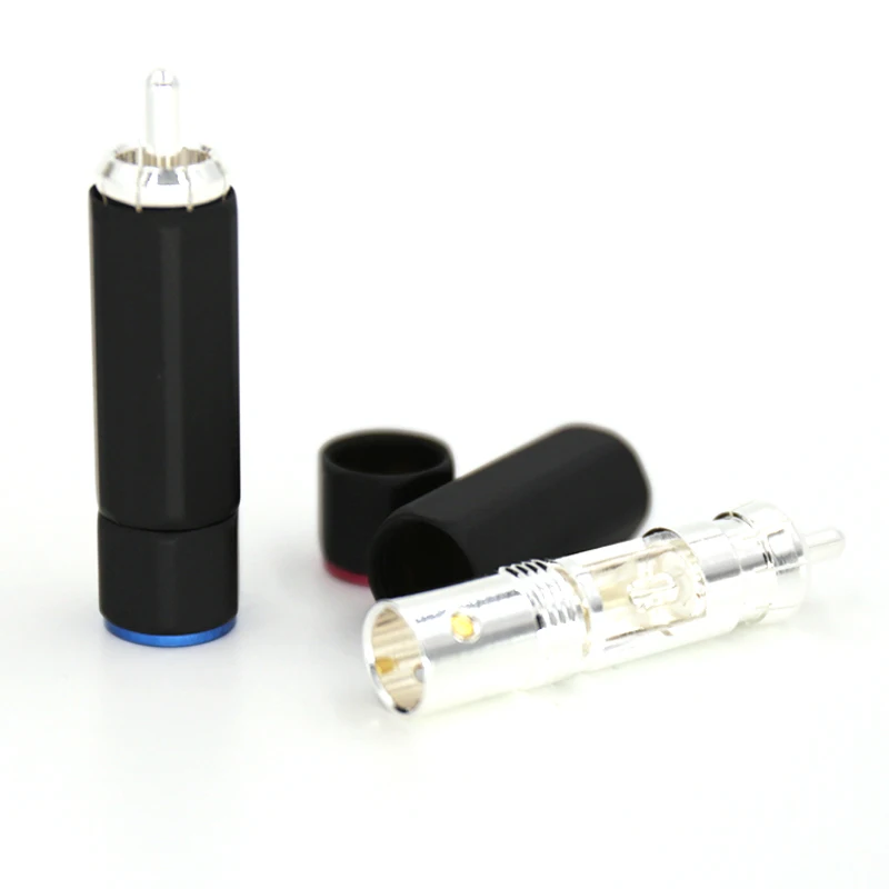 4 шт. удлинители для кабеля Rca с серебряным покрытием|copper colour|plug goldplug l |