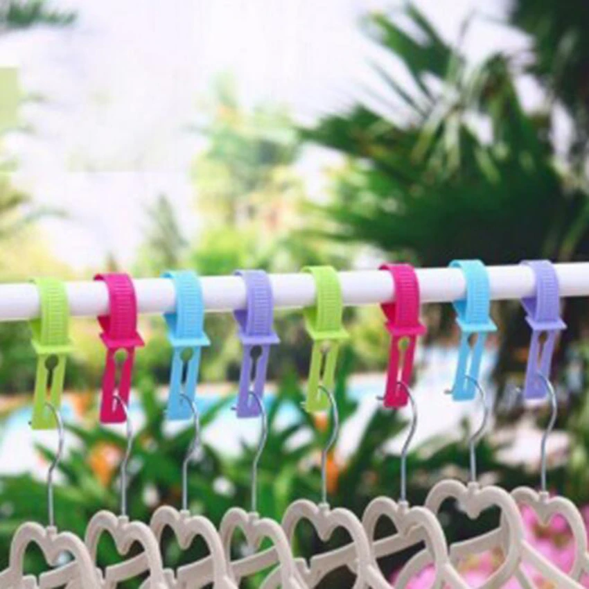 

5pcs/set Windproof Clothespins Laundry Hanger Clip Clothes Hanger hook Windbreaker lock 4 Color