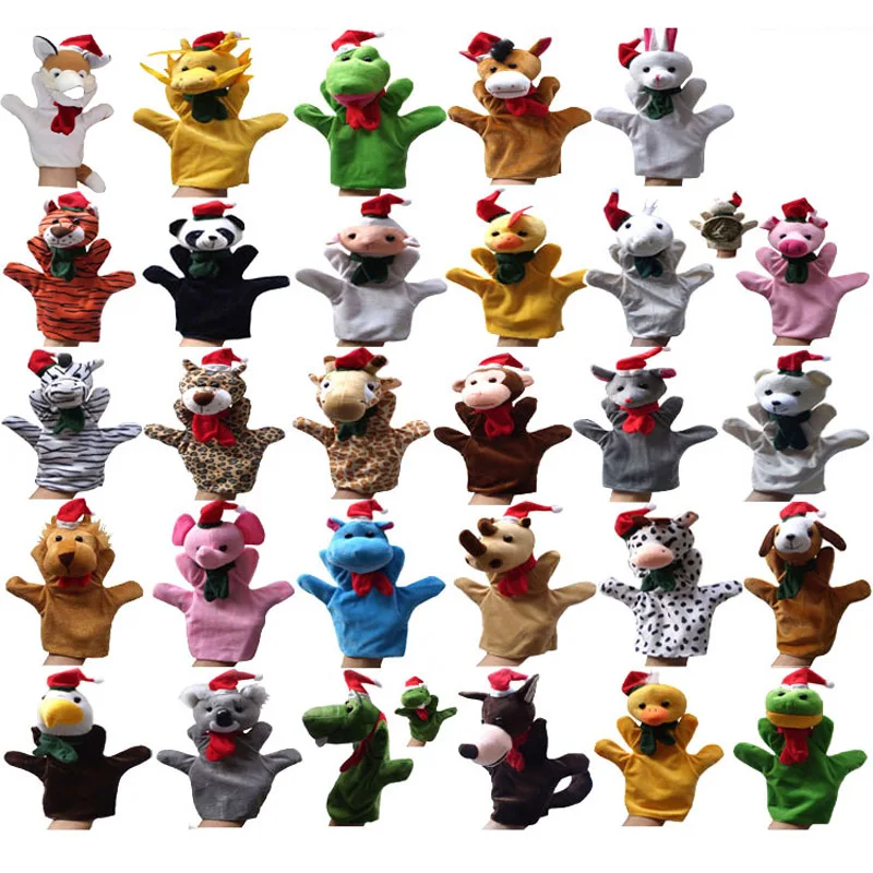 120 шт. Рождественская кукла 29 животных мультяшная мягкая ручная для детей детские