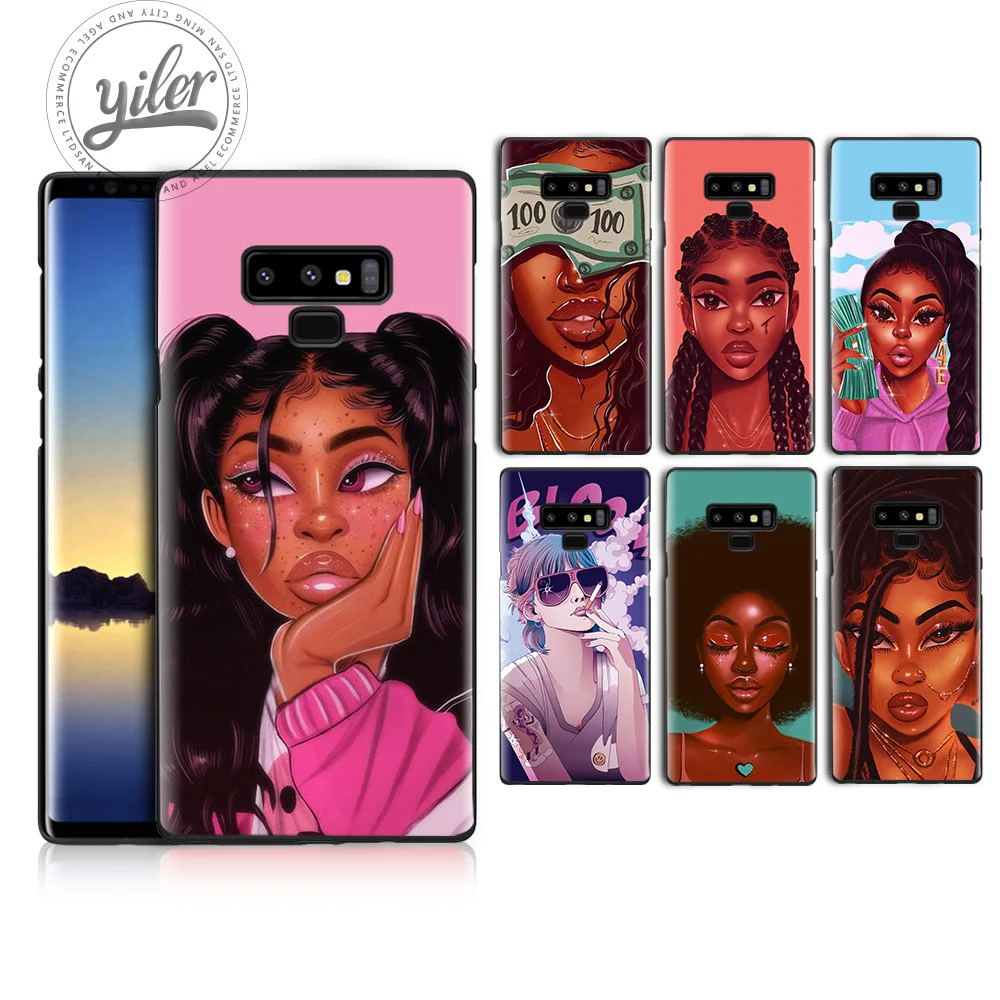 

Black girls For Case Samsung Galaxy Note 9 8 10 Plus Case for Samsung Galaxy A50 A530 A750 A7 A8 2018 Phone Cover Case Note10+