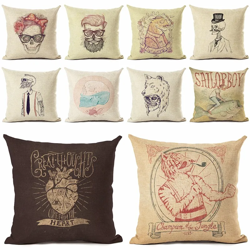 Модный скандинавский стиль разные Чехлы для подушек с черепами наволочки дома