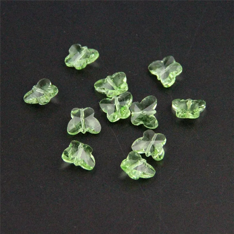 

Decoration Wedding Birthday Party Kids Cake For Crystal Glass Butterfly Beads Middle Hole 2000pcs Light Green 14mm Glass Crafts