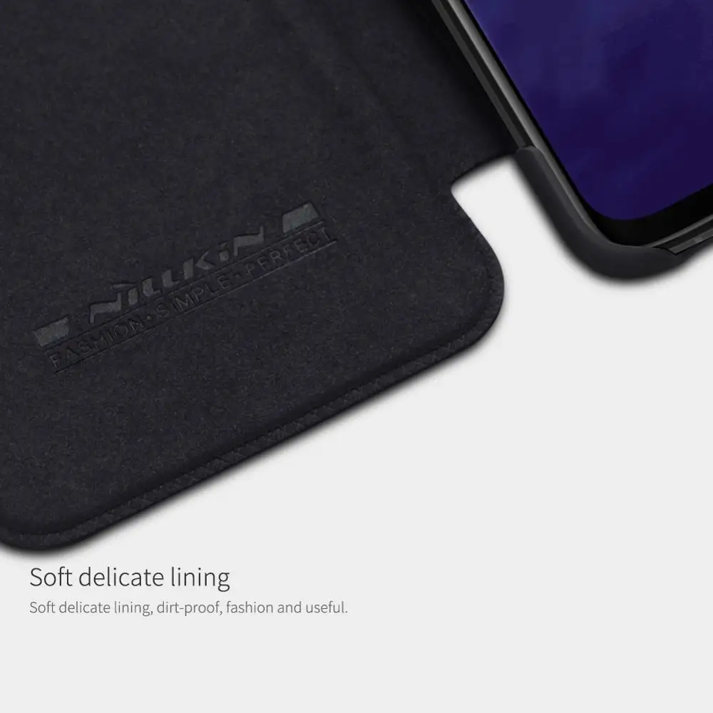 Чехол NILLKIN Qin для OnePlus 7 Pro 6 5T деловой кожаный чехол книжка с отделением карт задняя