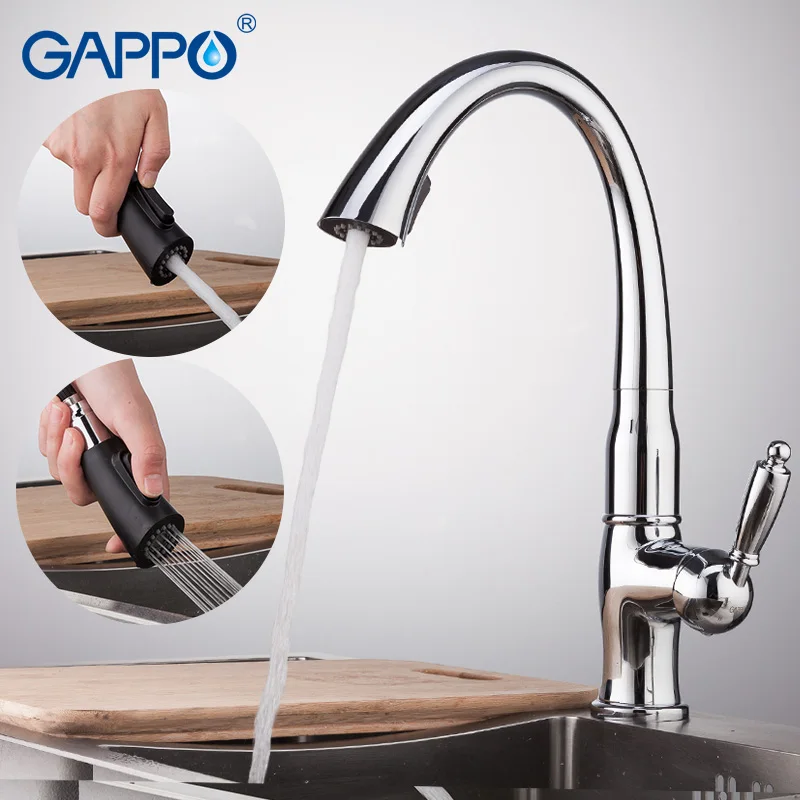 

Кухонный Смеситель GAPPO, выдвижной кран из латуни, крепление на раковину