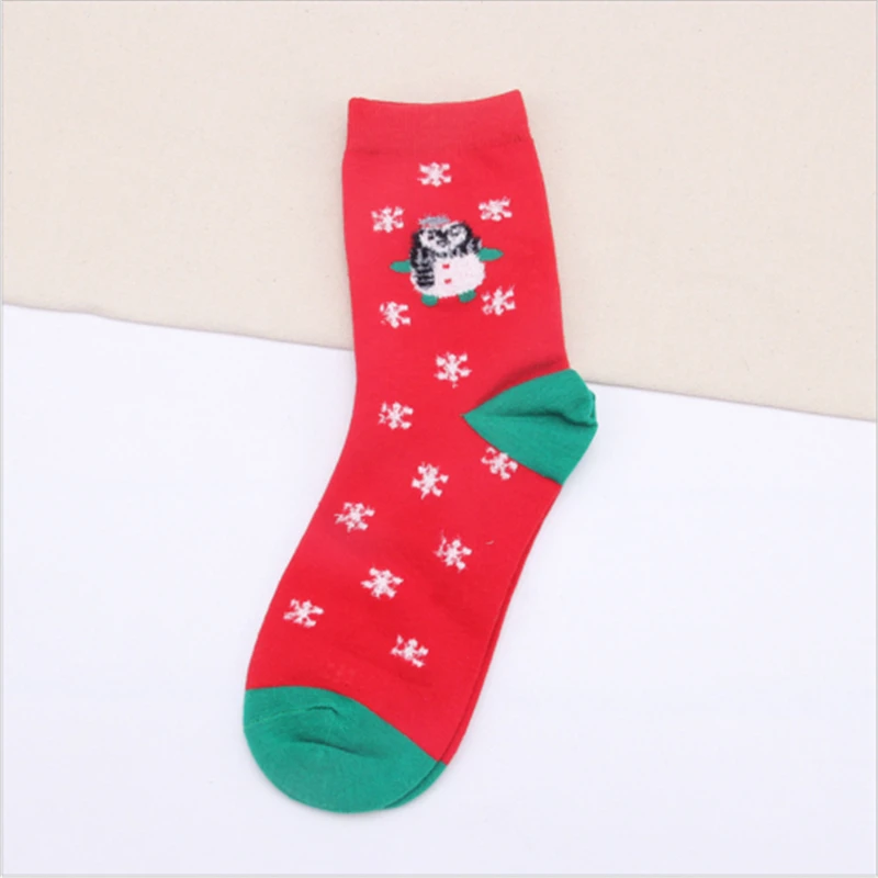 Новинка 2017 осенние женские носки зимние теплые рождественские подарки