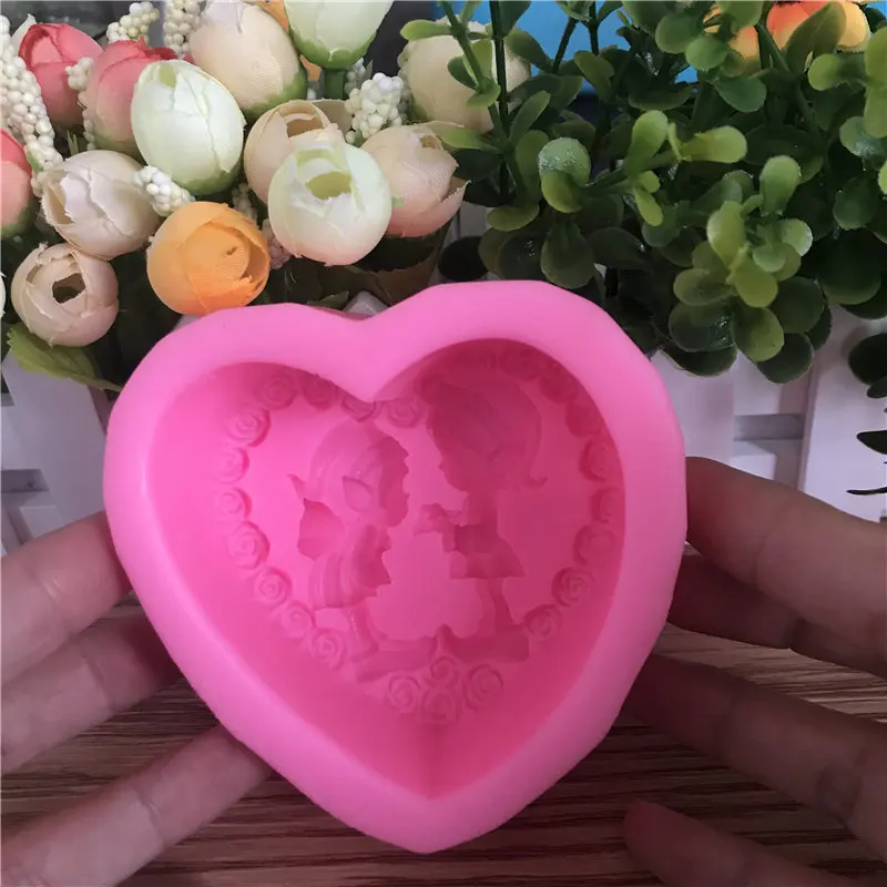 Новое поступление Силиконовая 3D милая формочка в виде Девушки Инструменты для