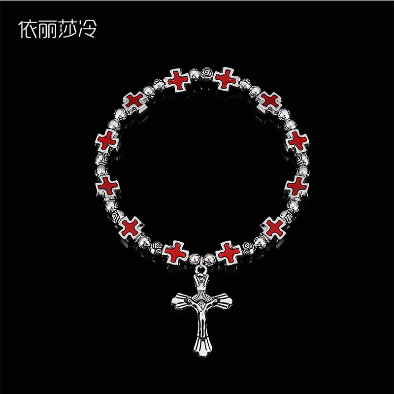 Новая мода четки оптом по низкой цене Стиль розовая бусина браслет из бисера