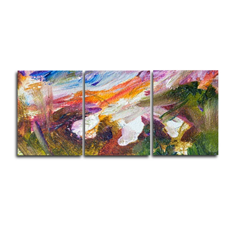 Абстрактный граффити 3 панели популярный плакат современный декоративный