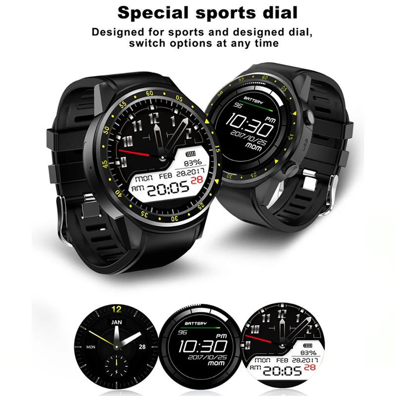 GPS умные часы для мужчин Bluetooth спортивные камера монитор сердечного ритма с