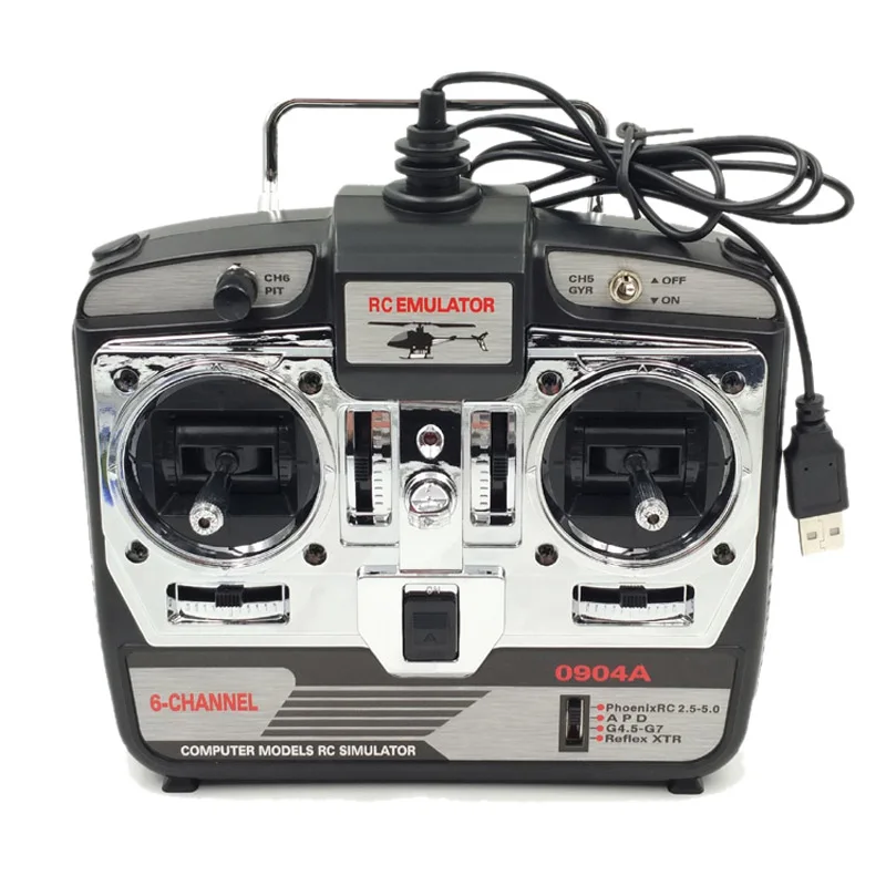DTXMX 6CH RC симулятор полета поддержка реального RF7 G7 Phoenix 5 0 XTR вертолет с
