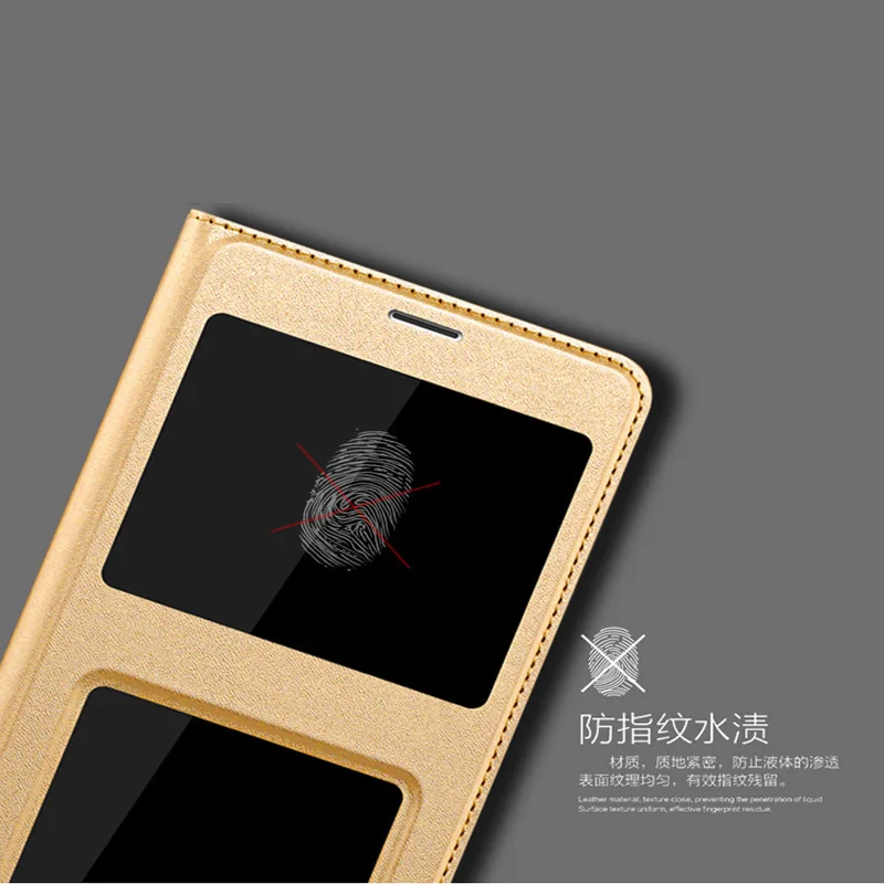 100% Оригинальный чехол-книжка из искусственной кожи с окошком 6 0 дюйма для OPPO R 11 plus