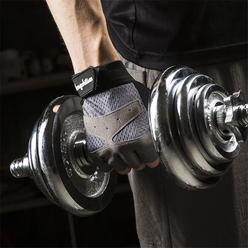 Перчатки с открытыми пальцами для мужчин и женщин хлопковые нескользящие