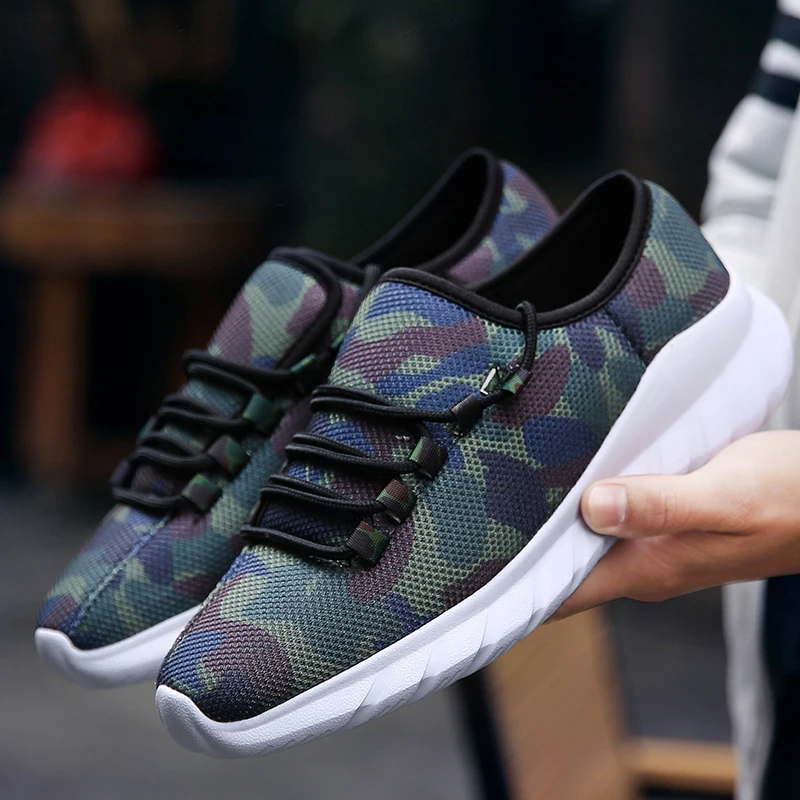 

LAIBEITAI man running sneaker plus size 39-46 zapatos de hombre Camouflage color light weight shoes mens running shoes