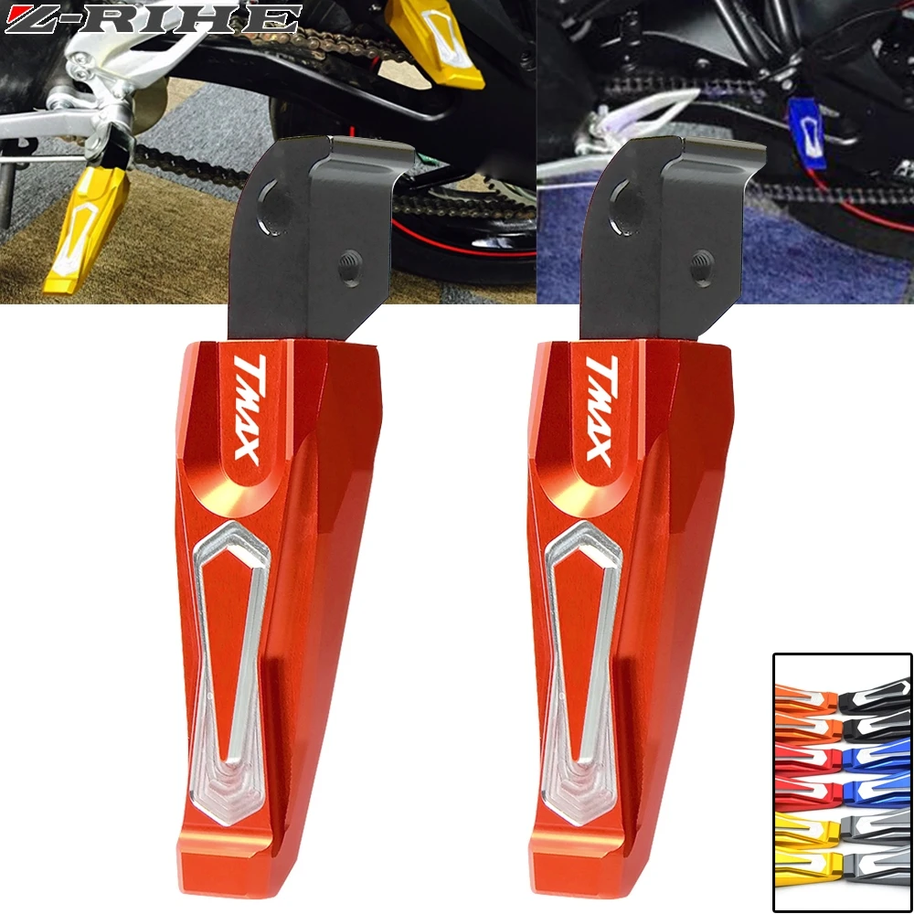 

cnc aluminum motorcycle rear passenger Foot Pegs pedals Footrests For Yamaha TMAX 500 TMAX 530 T-MAX500 T-MAX530 T MAX 500 530