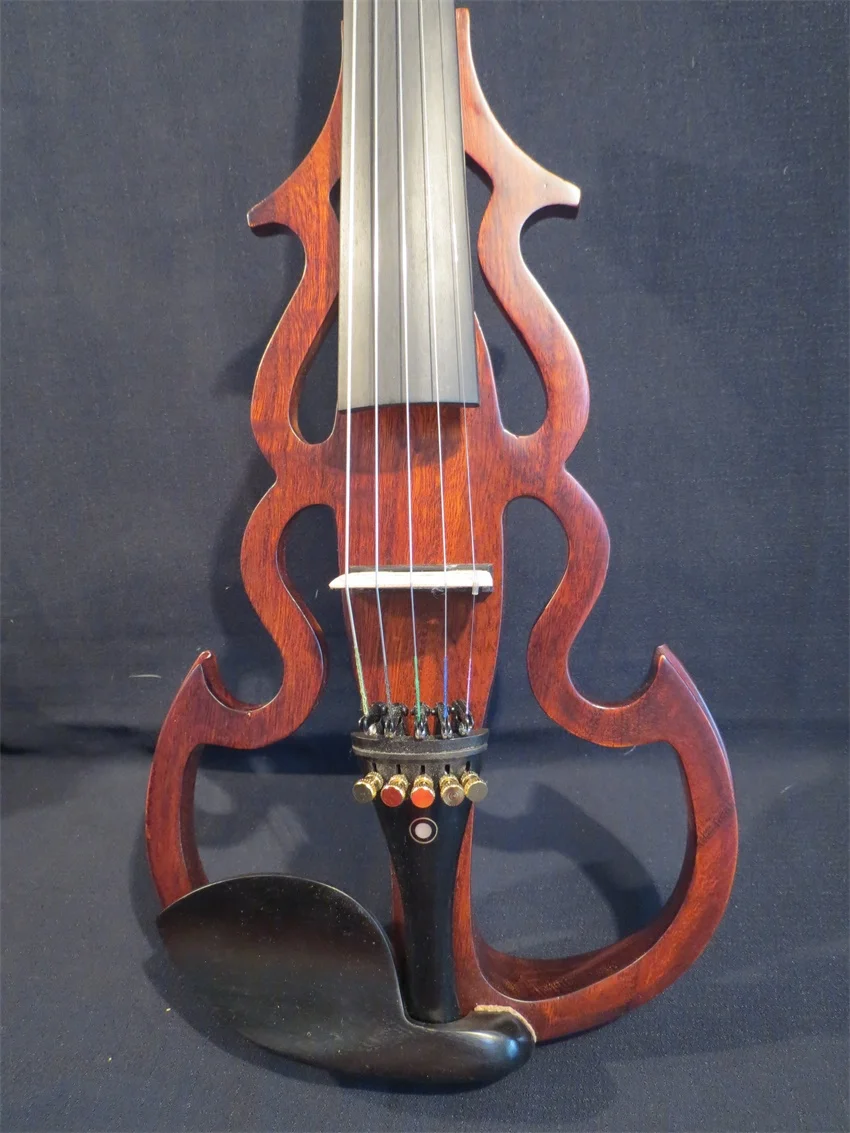 Обтекаемая резная электрическая скрипка с прокруткой в виде животного 5 струн 4/4
