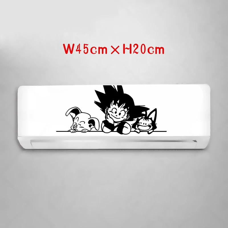 7black G Dragon Ball Vegeta кондиционер стикер Наруто мультфильм стикер стены вешалка-наклейка украшение для спальни обои - Цвет: 7black G