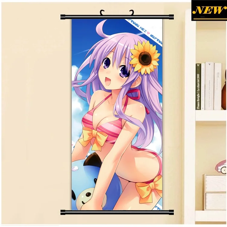 45x95 см компиляции сердце choujigen игра Нептун фиолетовый мультфильм аниме стены