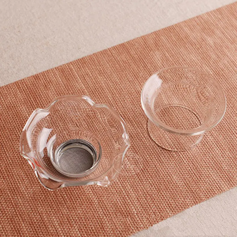 Чайный фильтр с держателем в форме цветка стеклянный для чайника | Дом и сад