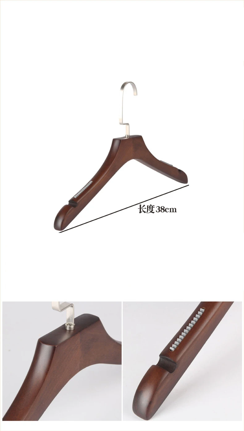 Вешалка для одежды из натурального дерева с логотипом на заказ 5 шт./лот вешалка