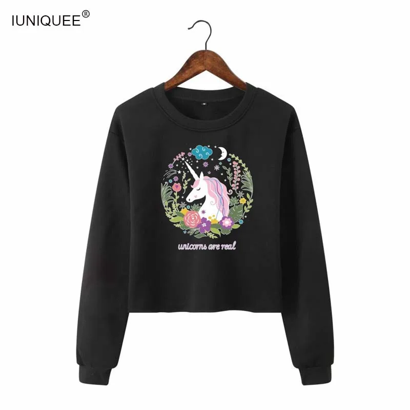 Модная женская толстовка 2018 горячая Распродажа толстовки сплошное короткое худи