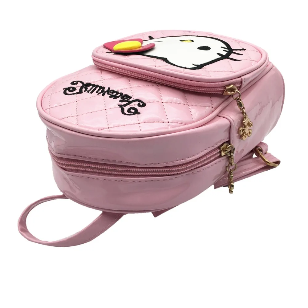 Рюкзак для девочек с рисунком котенка и бантом Детская сумка тоут рюкзак из