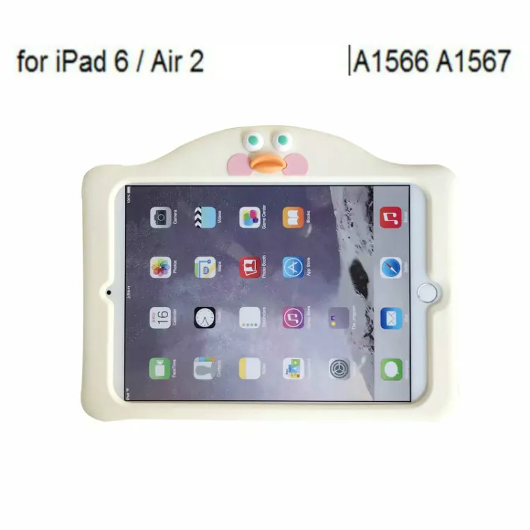 For ipad Air 2 Силиконовый милый детский чехол-подставка для нового Ipad Pro 9,7 10,5 чехол для Apple Ipad 2 3 4 Air 1 2 Mini 1 2 3 4 чехол для планшета+ ручка - Цвет: For ipad Air 2