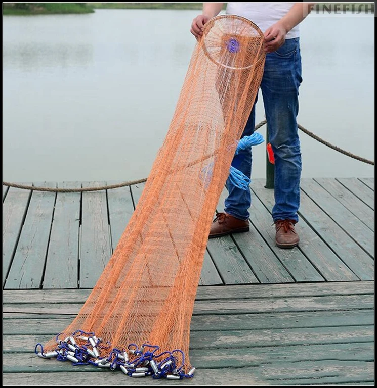 Сеть рыболовная Finefish в американском стиле мелкая сетка для рыбалки занятий