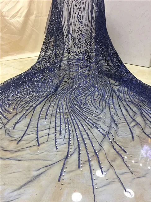 

New Designs African French Lace Fabric High Quality Nigeria French Net Lace 2019 With Stones Embroidery For Women Dress X3
