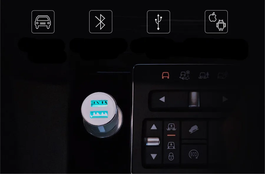 Xiaomi ROIDMI 3S Bluetooth автомобильное зарядное устройство fm-передатчик 5 в 3.4A быстрое автомобильное зарядное устройство MP3 музыкальный плеер для телефонов iPhone и Android
