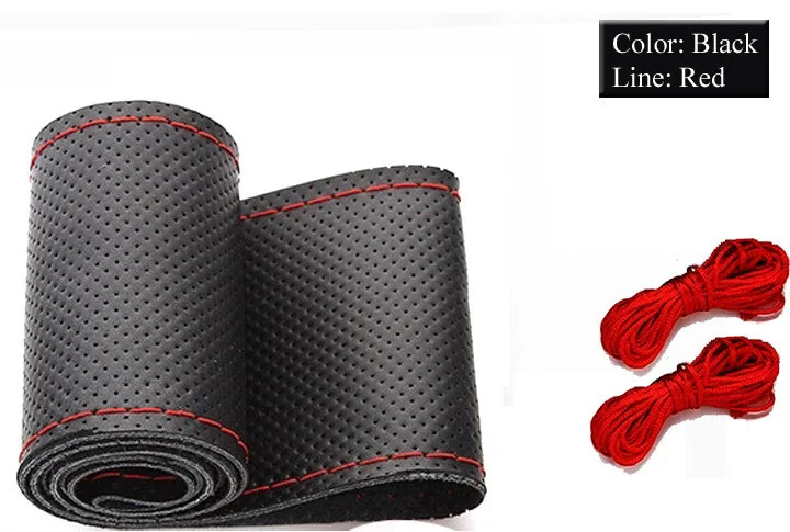 2016 Новый ПУ Рулевого Колеса Автомобиля Кожаный Чехол С Иглы и Нити для Scion tC|car wheel