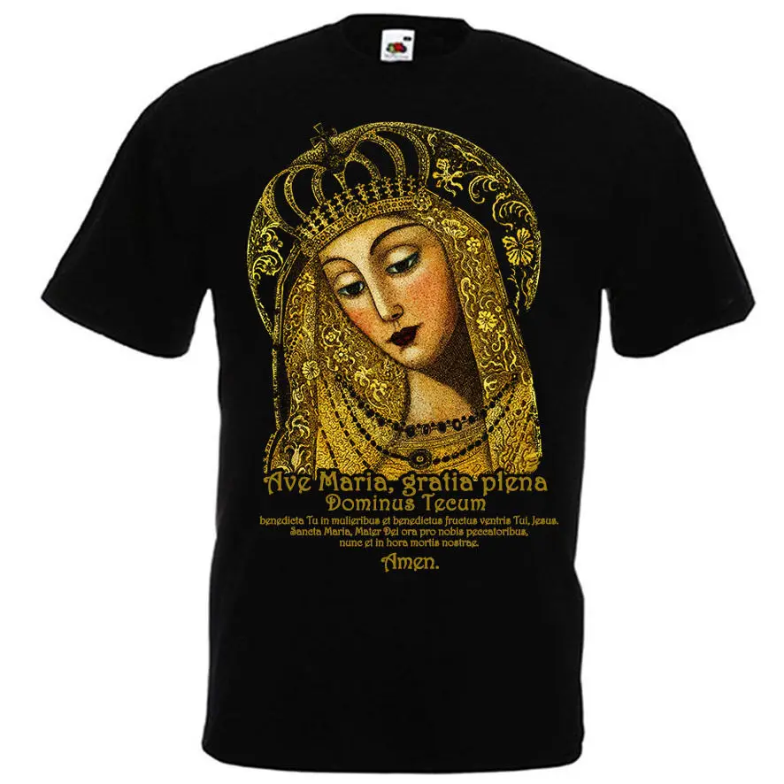 Hail футболка Mary с молитвой Аве Марии Девы католическая христианская наша Леди