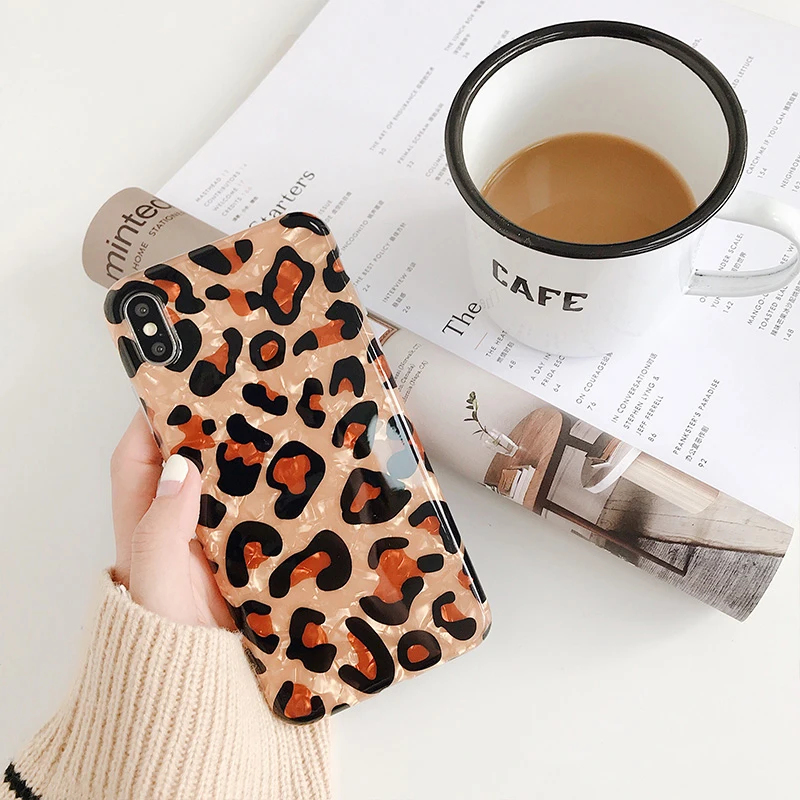 GlamPhoneCase Fritillaria Leopard Print Phone Case For iphone XS Max XR 8 8plus 7 7plus 6S 6Splus 6 6plus Fashion Cover | Мобильные