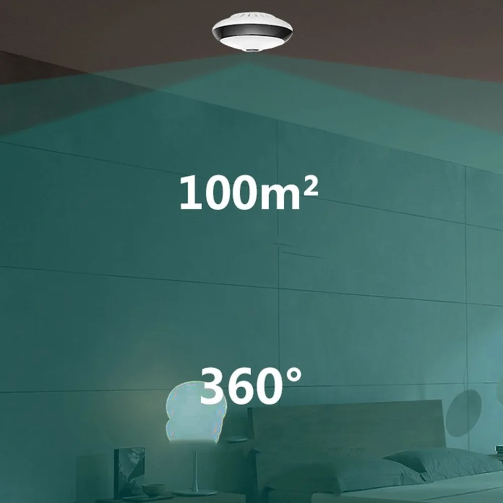 360 градусов панорамная камера беспроводной монитор Wifi мобильный телефон