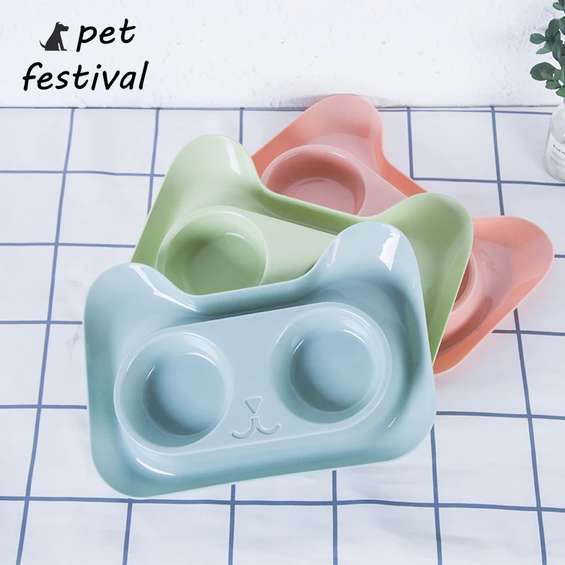 Pet Festival двойная миска для собак высокое качество универсальная кормушка домашних