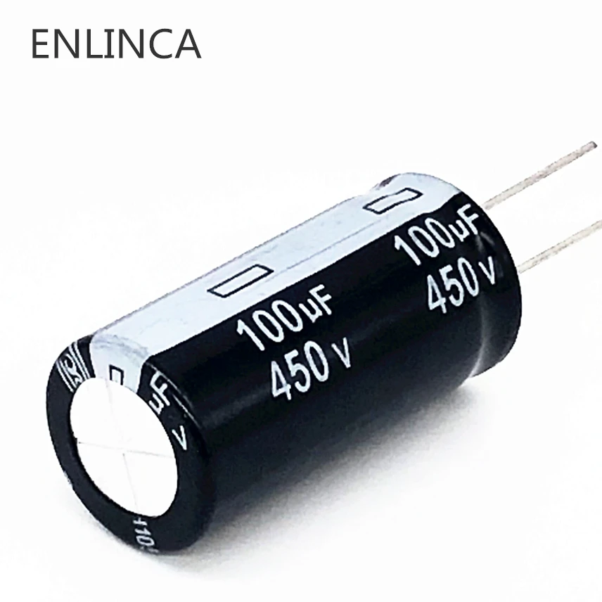 12 шт.~ 50 шт./лот 450v 100 мкФ 450v100UF алюминиевый электролитический конденсатор с алюминиевой крышкой, размер 18*35 20