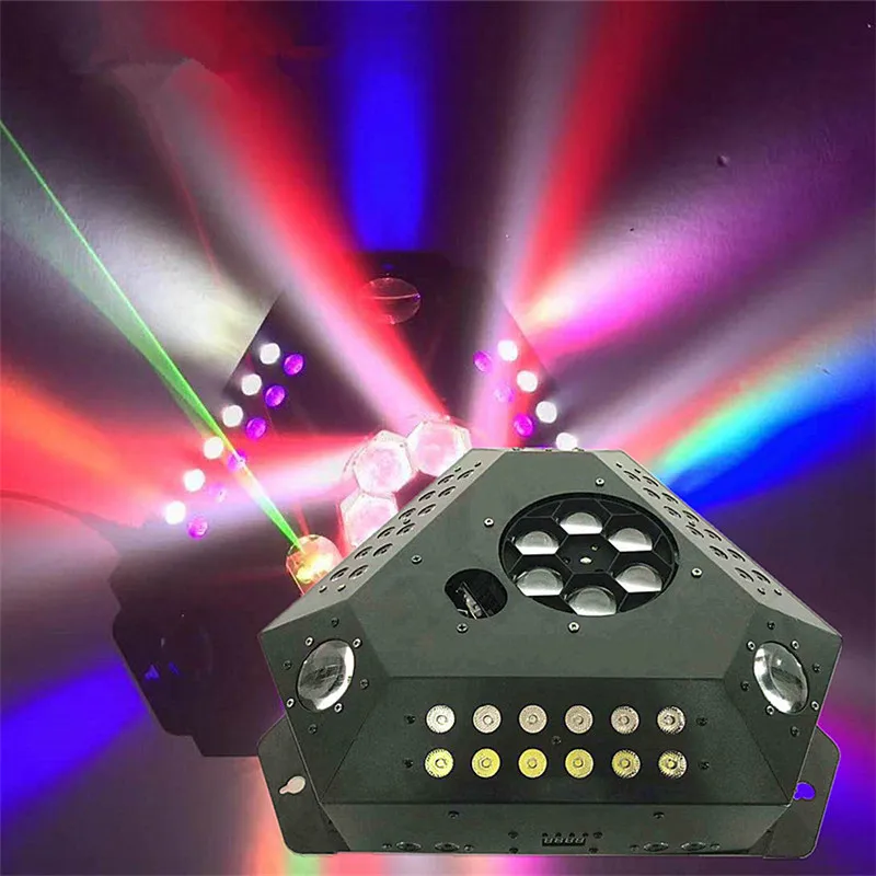 Светодиодный сценический луч Dj Disco DMX512 лазерный свет 6 светодиодов пчелиный глаз