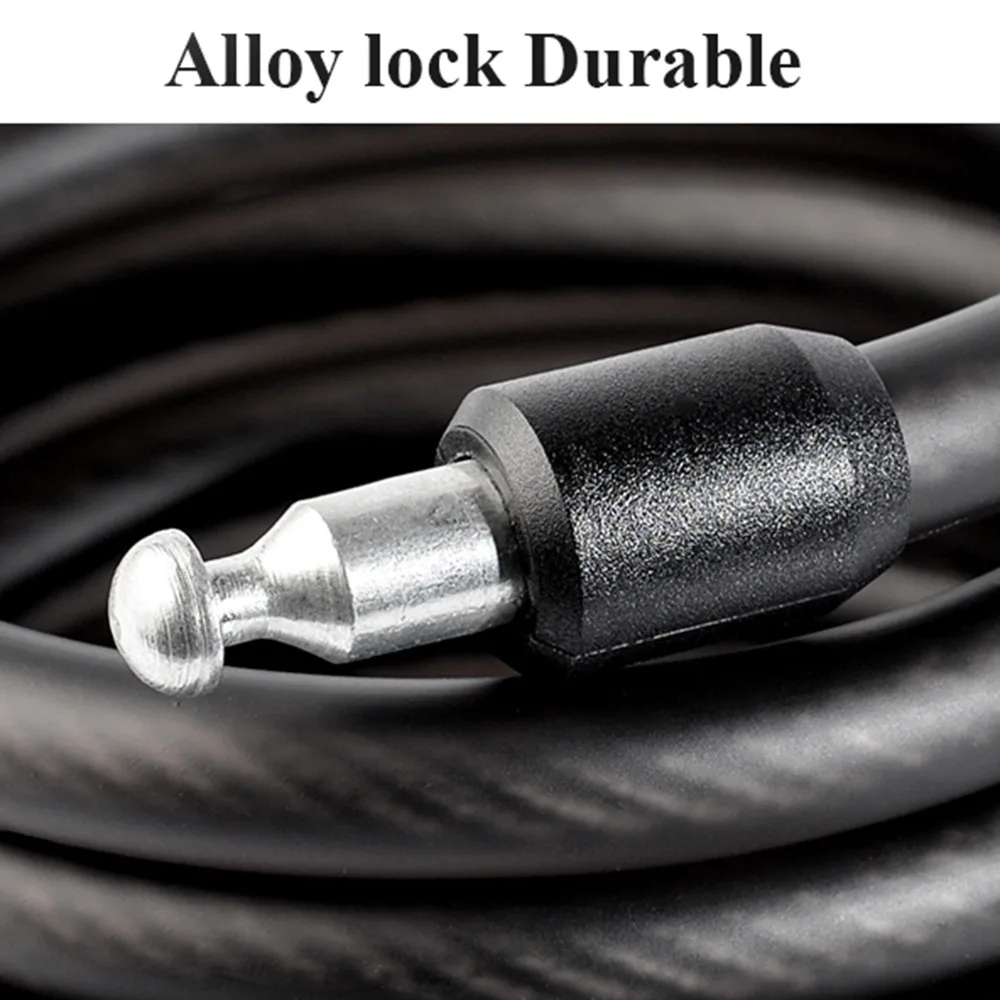 1 8 м Сталь Кабель Велосипедный Замок складной велосипедный замок на