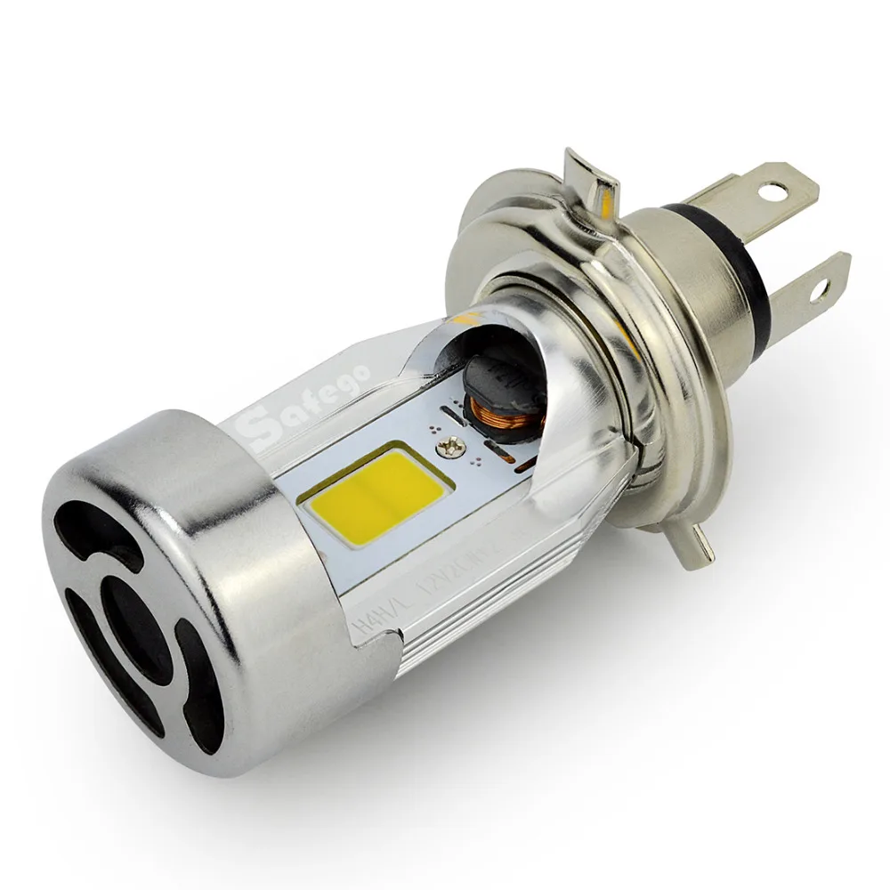 Safego H4 мотоцикл Led головной светильник лампы P43T 6500 к hi короче спереди и длиннее