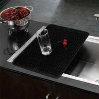 large multifuctional silicone drying mat non slip cup coasters heat insulation pot holder protector draining table placemat tray