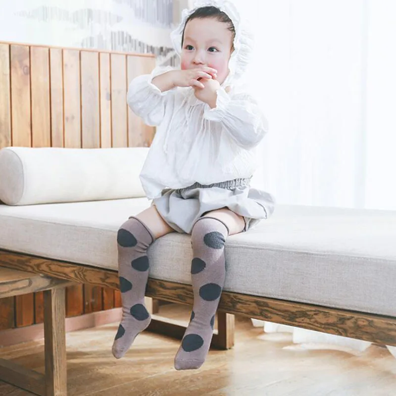 Милые хлопковые детские гольфы модные мягкие носки для малышей дышащие