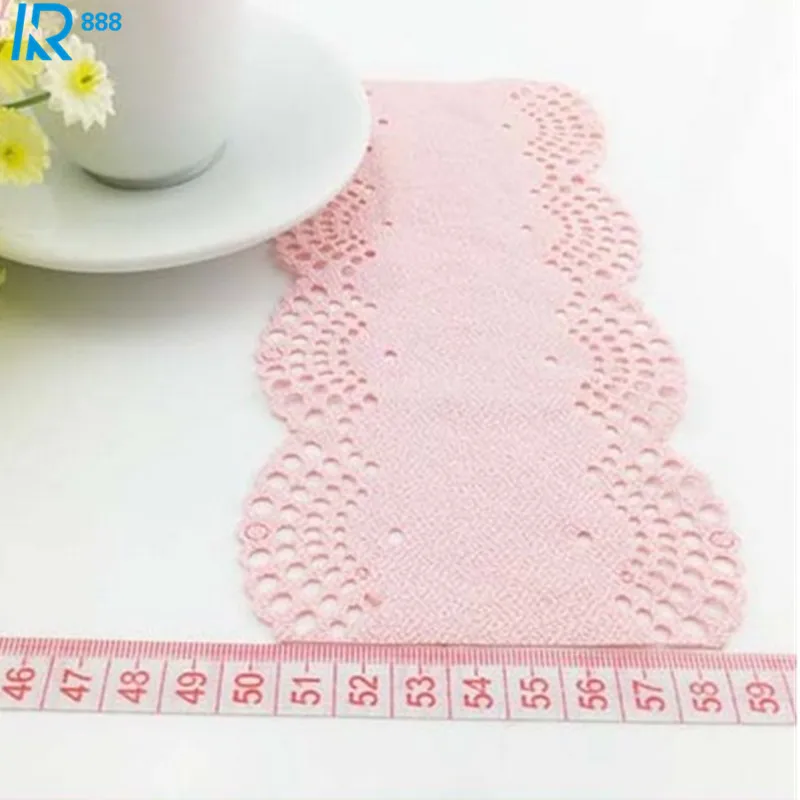 8 см * 18 см/шт Широкая мягкая льняная кружевная лента DIY бант аксессуары