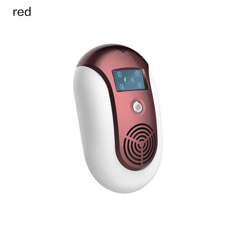 EU plug-red Ультразвуковое устройство для отпугивания тараканов от комаров, мышей, насекомых, крыс, пауков, для борьбы с вредителями, для дома, для отпугивания вредителей - Цвет: EU plug-red