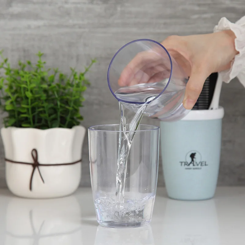 Wheat Straw Multifunctional Mouthwash Cup Portable Travel Storage Toothbrush Set Business Cleaning | Дом и сад