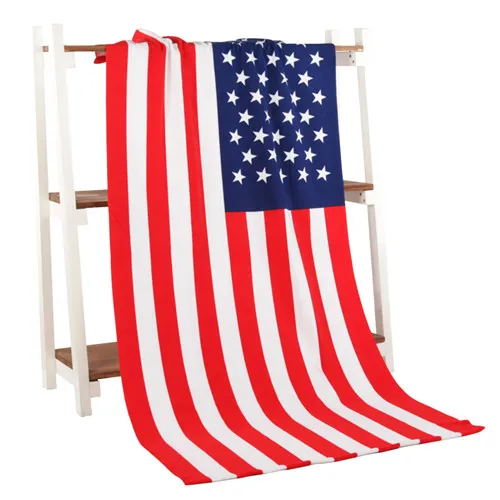usa flag Пляжное полотенце с флагом США, флагом Великобритании, банное полотенце из микрофибры для взрослых, пляжное полотенце с принтом, полотенце для сушки ванной комнаты, 70*140 см - Цвет: usa flag