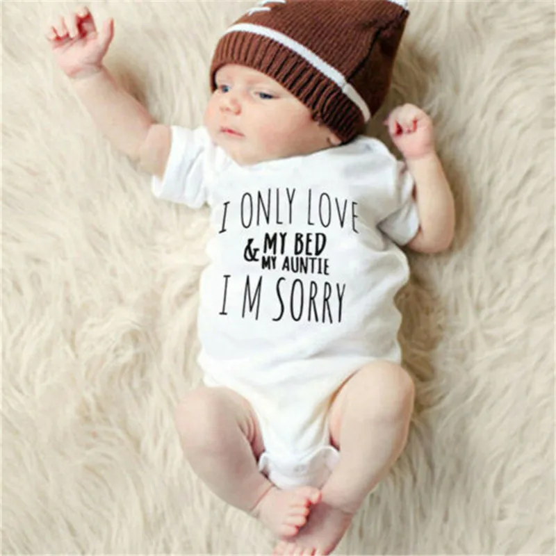 Детская одежда для новорожденных маленьких девочек мальчиков LOVE MY комбинезон